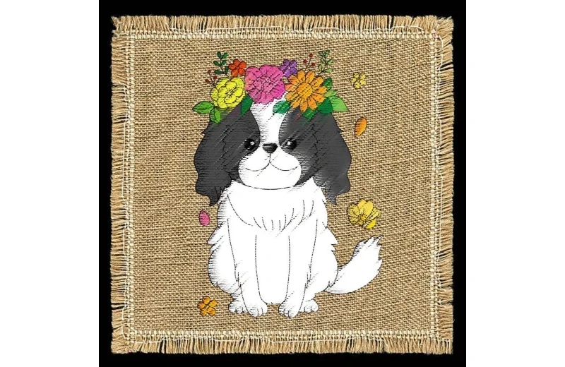 "floral paws" | complete diy dog & cat water soluble embroidery kit "floral paws" | complete diy dog & cat water soluble embroidery kit