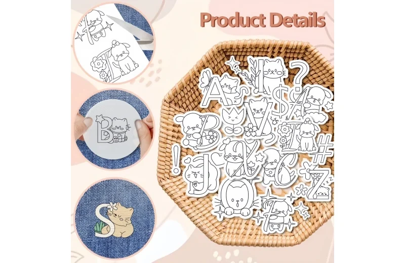 diy cat dog alphabet embroidery kit personalized gift for pet lovers diy cat dog alphabet embroidery kit personalized gift for pet lovers